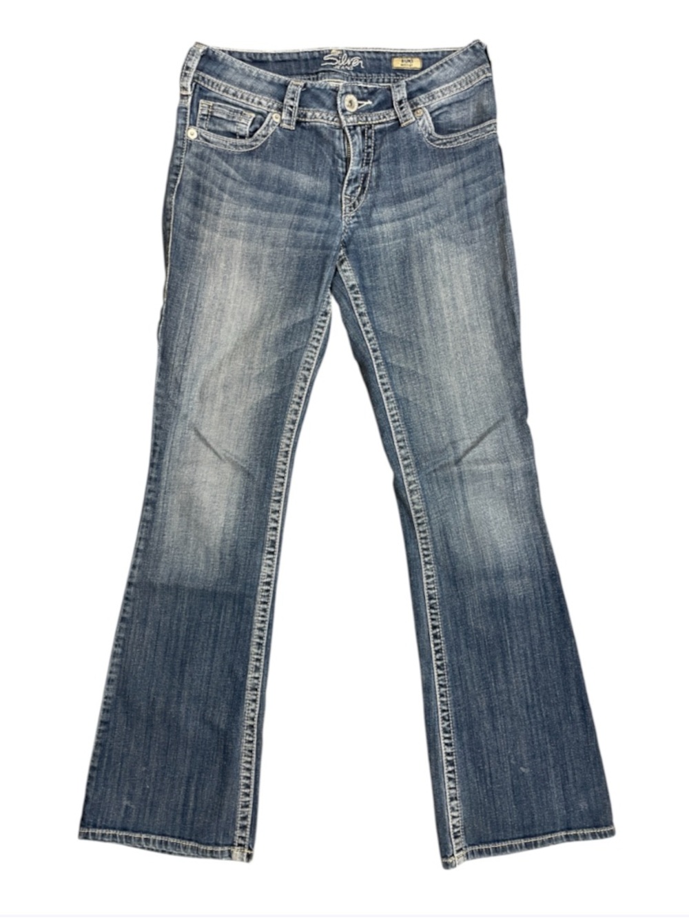 Silver Suki Y2K Bootcut Medium Blue Cotton Denim Jeans